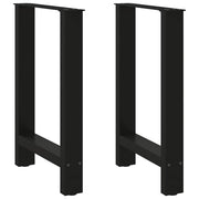 Noge za blagovaonski stol Crne 2 kom 60 x (72-73) cm Čelik