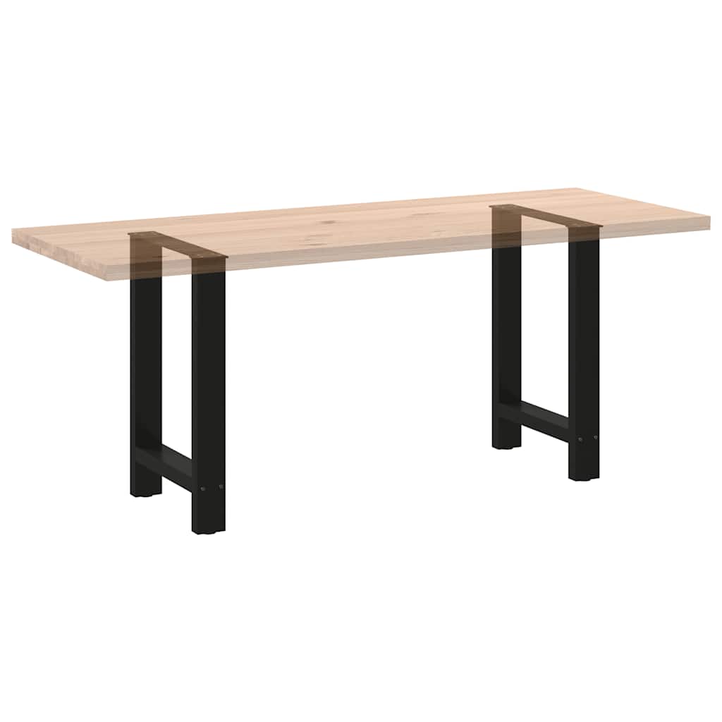 Noge za blagovaonski stol Crne 2 kom 60 x (72-73) cm Čelik