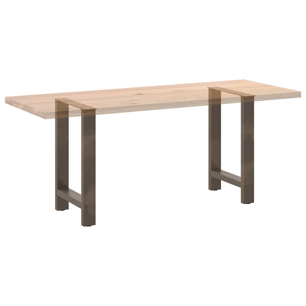 Noge za blagovaonski stol Prirodni čelik 2 kom 60 x (72-73) cm Čelik