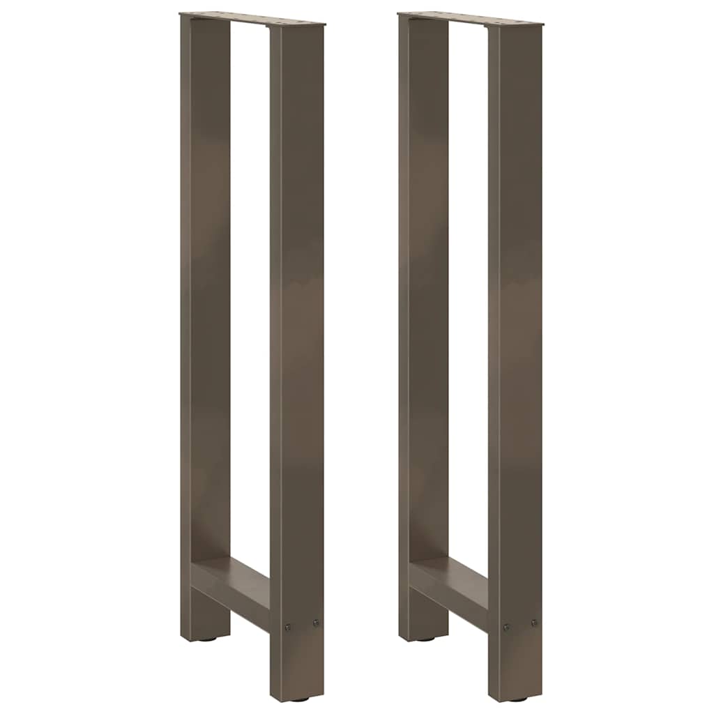 Noge za barski stol Prirodni čelik 2 kom 40 x (110-111) cm Čelik
