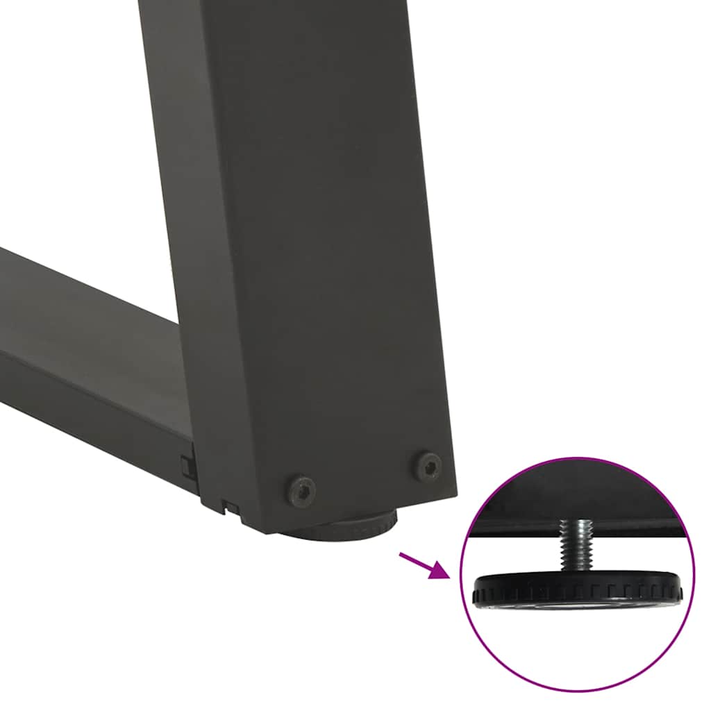 Noge za blagovaonski stol U-oblik 2 kom antracit 50 x (72-73) cm čelik