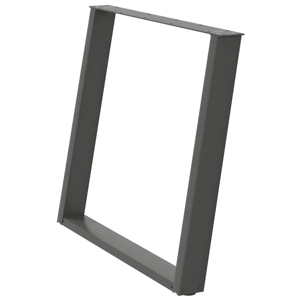 Noge za blagovaonski stol U-oblik 2 kom antracit 100 x (72-73) cm čelik