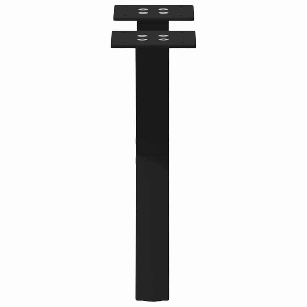 Noge za klub stolić u obliku slova X, 2 kom, crne, 30 x (30-31) cm, čelik