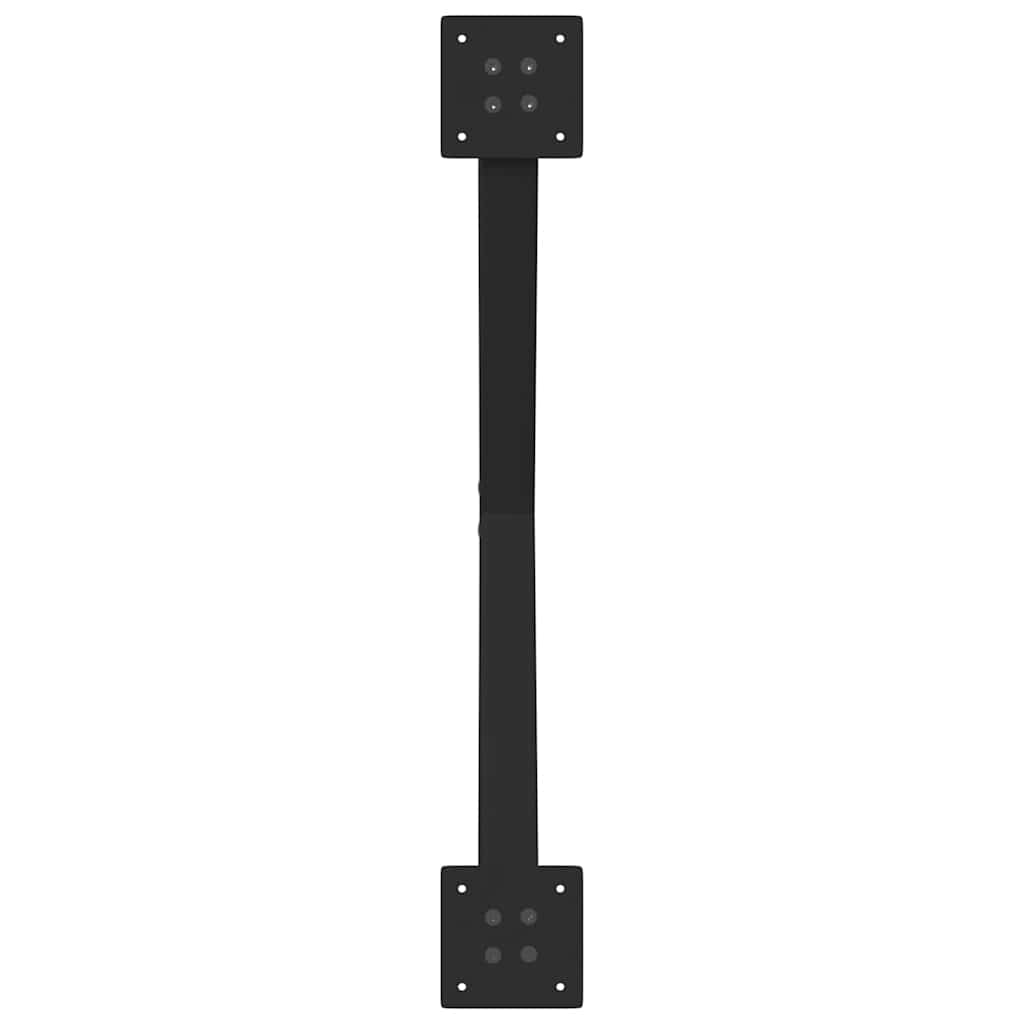 Noge za klub stolić u obliku slova X, 2 kom, crne, 70 x (30-31) cm, čelik