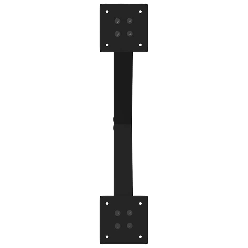 Noge za klub stolić u obliku slova X, 2 kom, crne, 50 x (42-43) cm, čelik