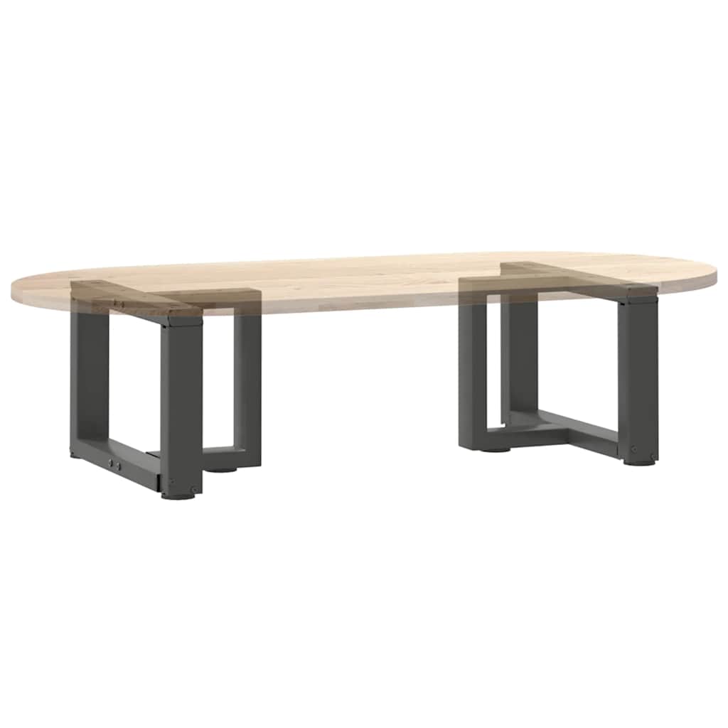 Noge za klub stolić T-oblika 2 kom antracit 50x25x(30-31) cm čelik