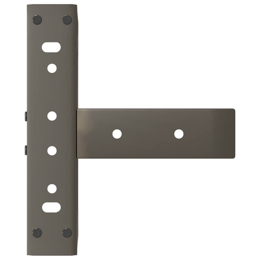 Noge za klub stolić T-oblika 2 kom Crne 28x25x(42-43) cm Čelik