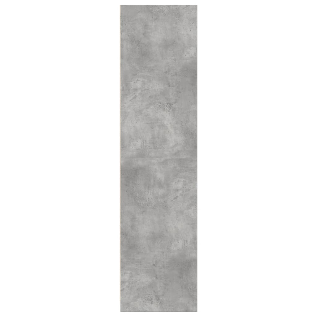 Ormar siva boja betona 100 x 50 x 200 cm od konstruiranog drva