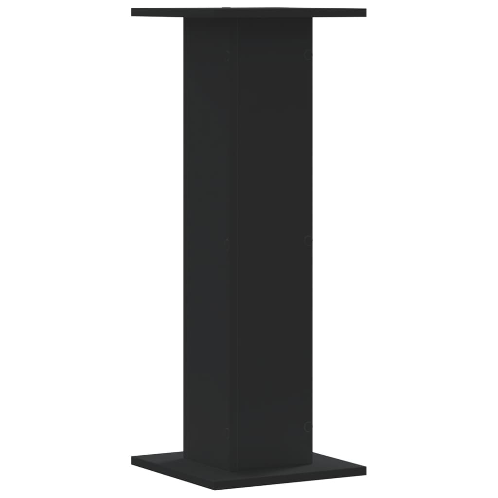 Stalci za biljke 2 kom crni 30 x 30 x 80 cm konstruirano drvo