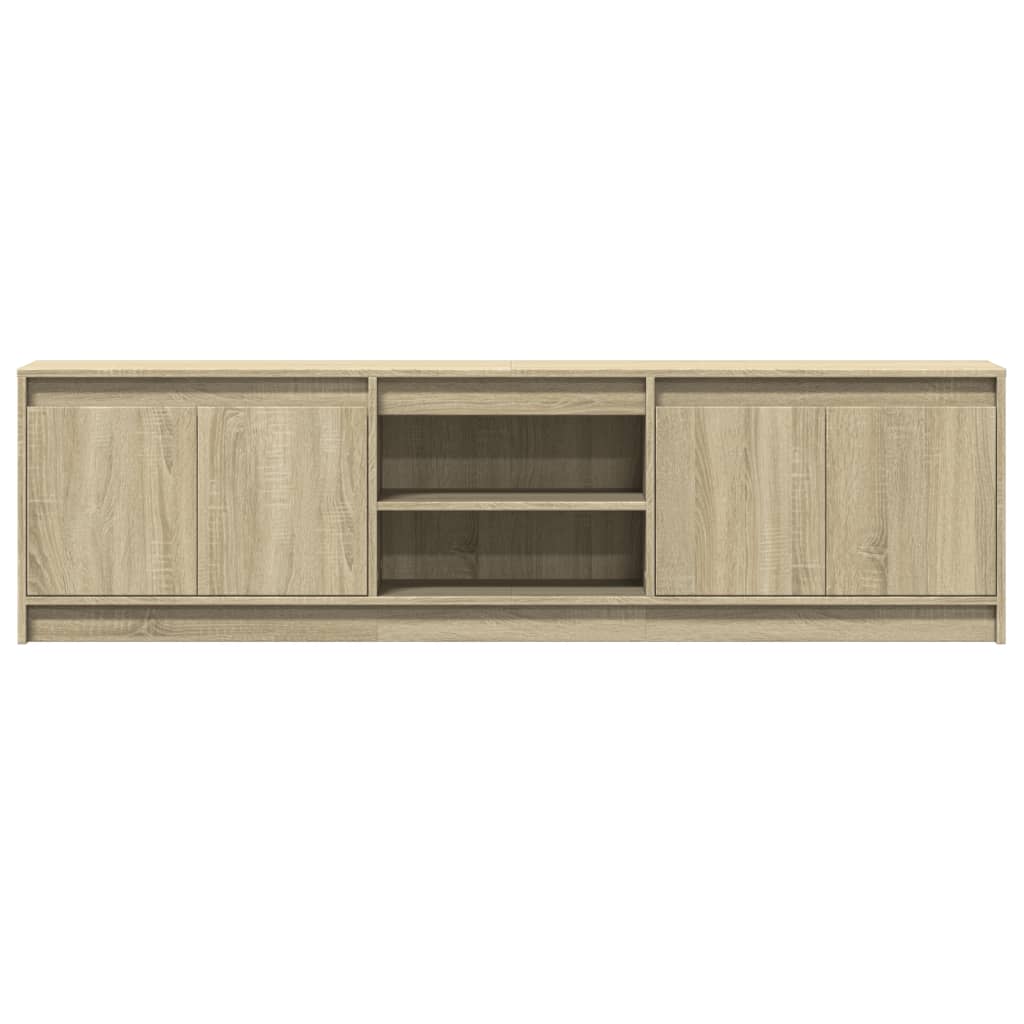 TV ormarić s LED svjetlima boja hrasta 180x34x50 cm drveni