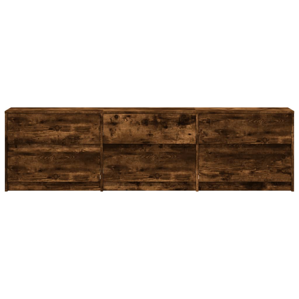 TV ormarić s LED svjetlima boja hrasta 180x34x50 cm drveni
