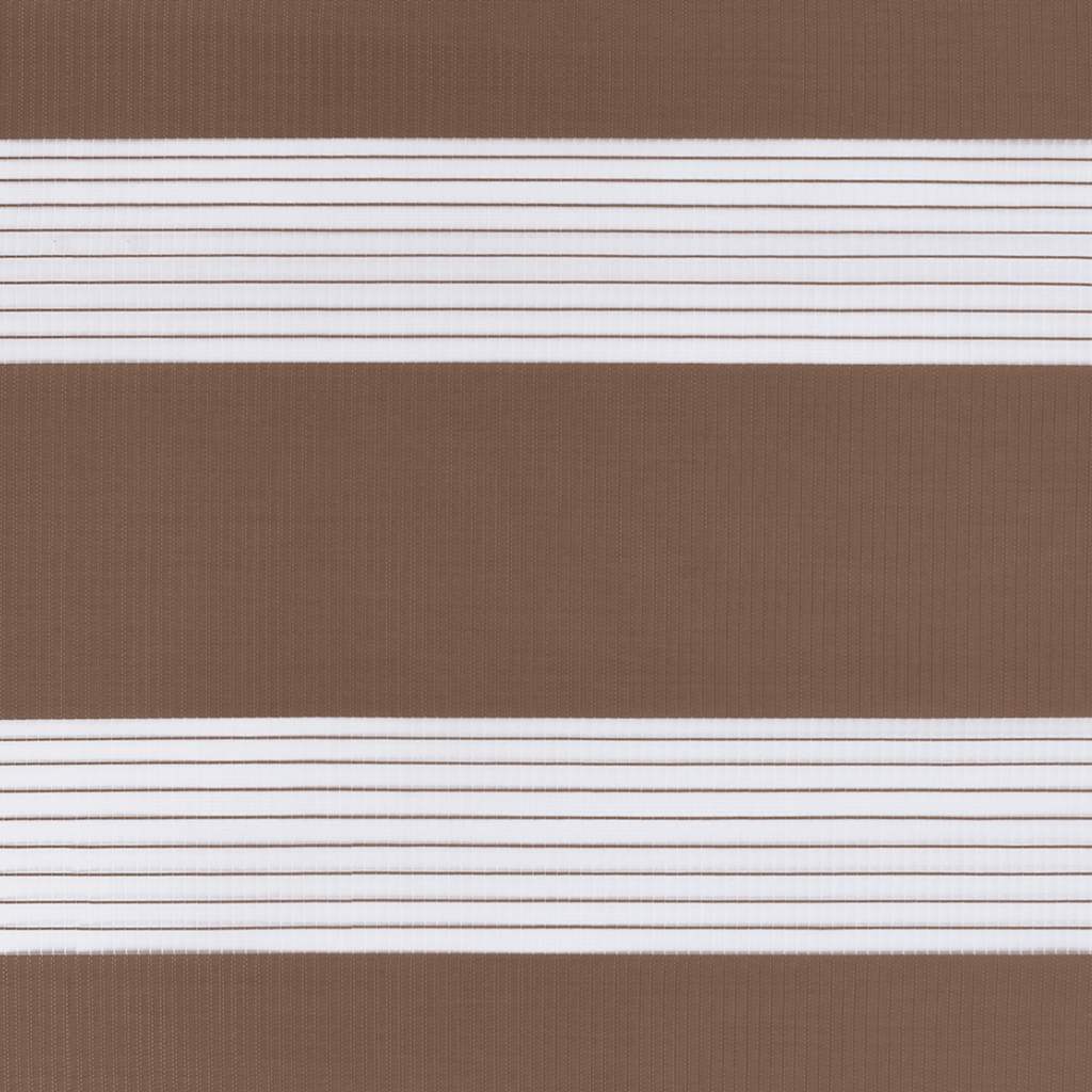 Zebra zavjesa smeđa 105x100 cm širina tkanine 100,9 cm poliester