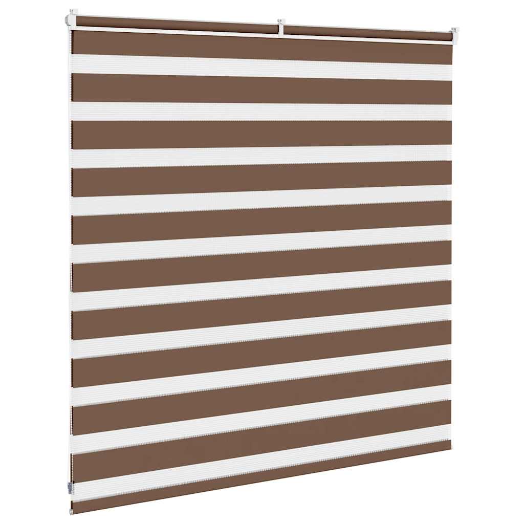 Zebra zavjesa Smeđa 145x100 cm Širina tkanine 140,9 cm Poliester