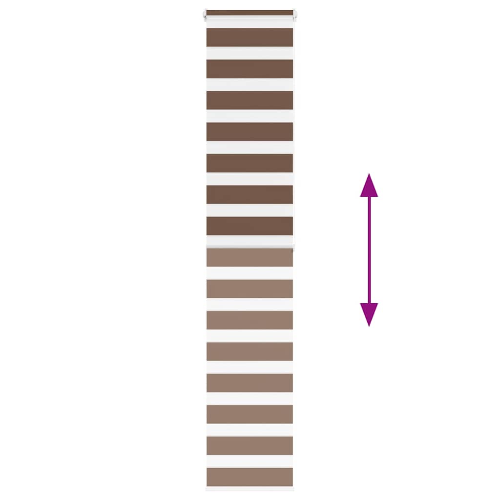 Zebra zavjesa smeđa 45x200 cm širina tkanine 40,9 cm poliester