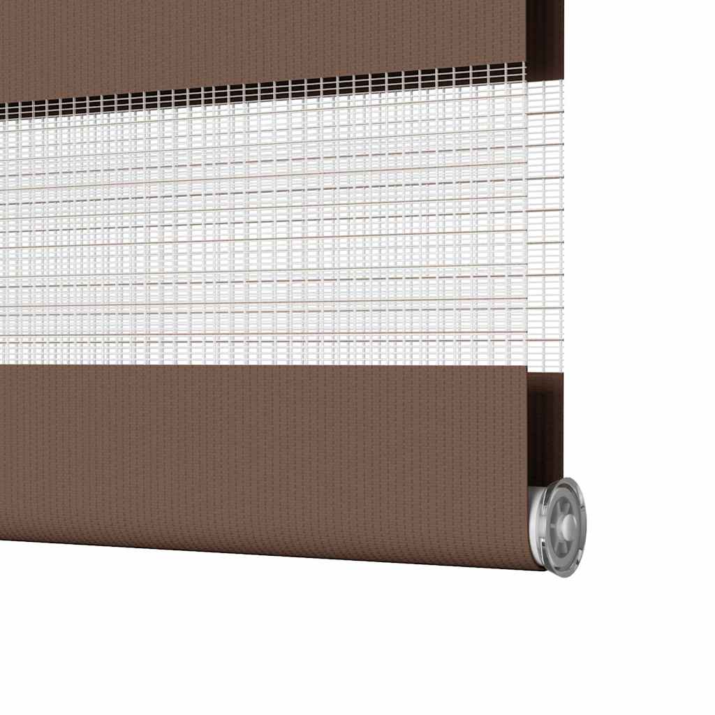 Zebra zavjesa Smeđa 80x200 cm Širina tkanine 75,9 cm Poliester