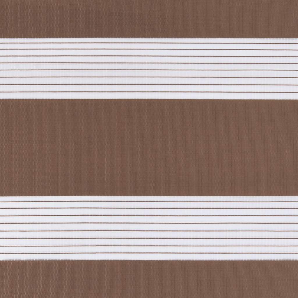 Zebra zavjesa Smeđa 80x200 cm Širina tkanine 75,9 cm Poliester