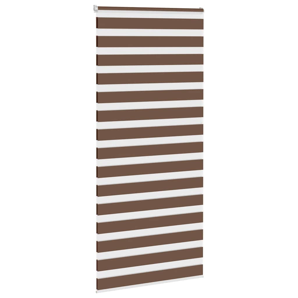 Zebra zavjesa smeđa 105x200 cm širina tkanine 100,9 cm poliester