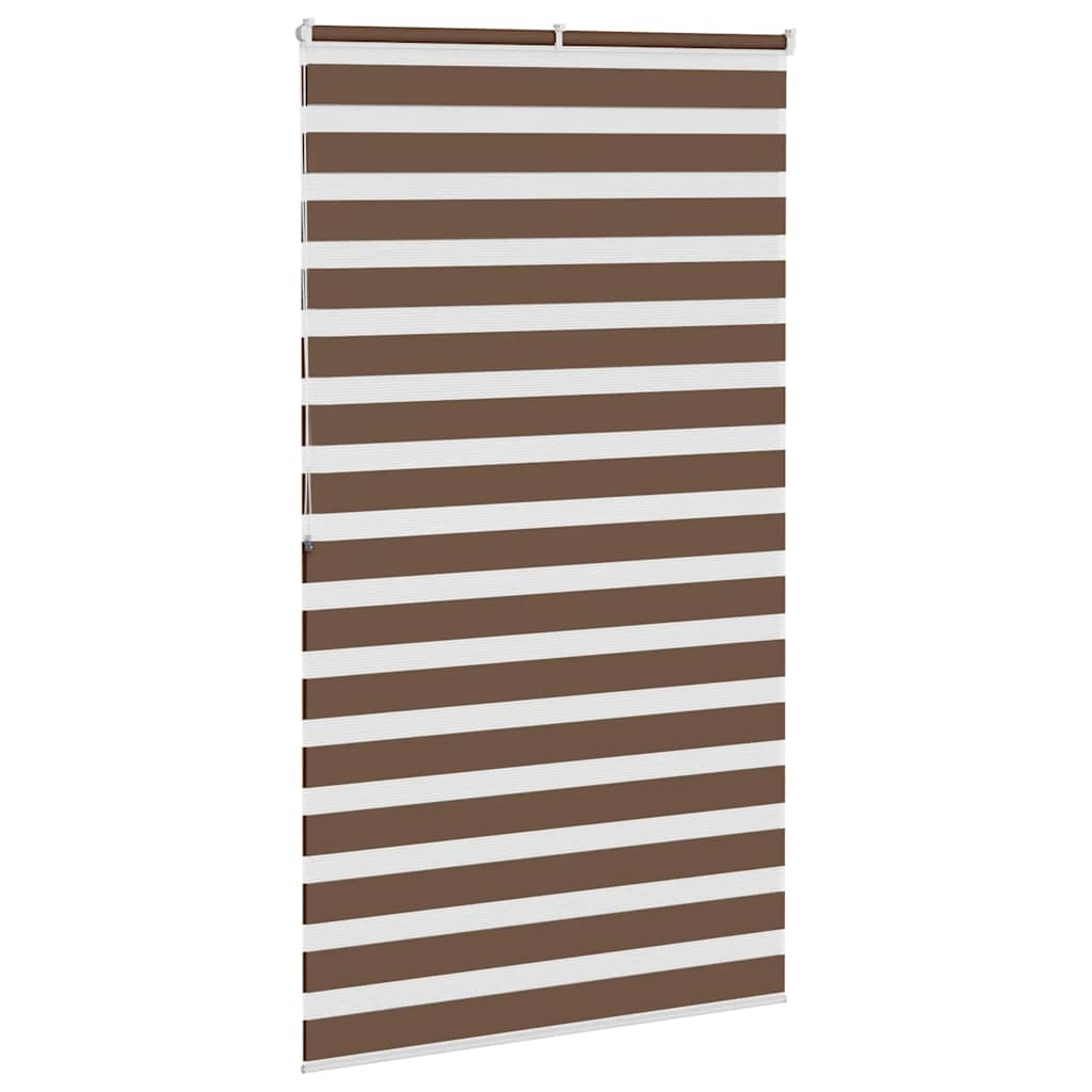 Zebra zavjesa Smeđa 120x200 cm Širina tkanine 115,9 cm Poliester