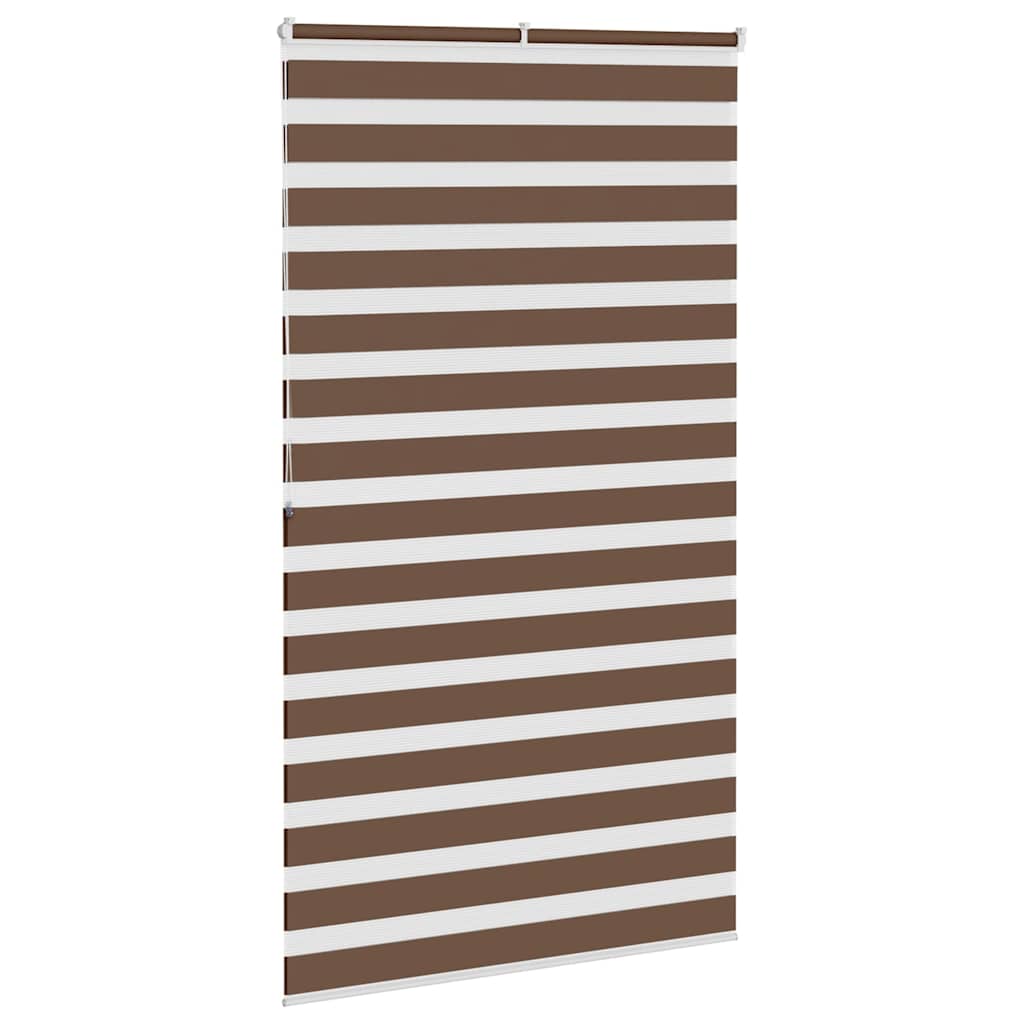 Zebra zavjesa Smeđa 135x200 cm Širina tkanine 130,9 cm Poliester