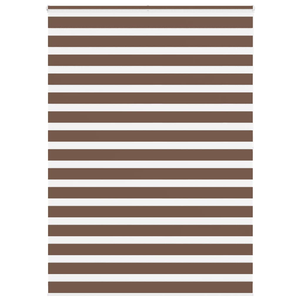 Zebra zavjesa Smeđa 155x200 cm Širina tkanine 150,9 cm Poliester