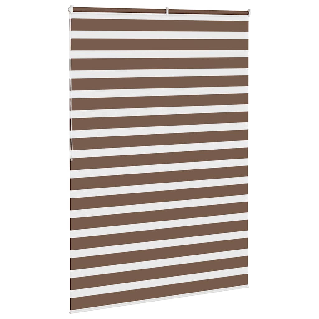 Zebra zavjesa Smeđa 155x200 cm Širina tkanine 150,9 cm Poliester