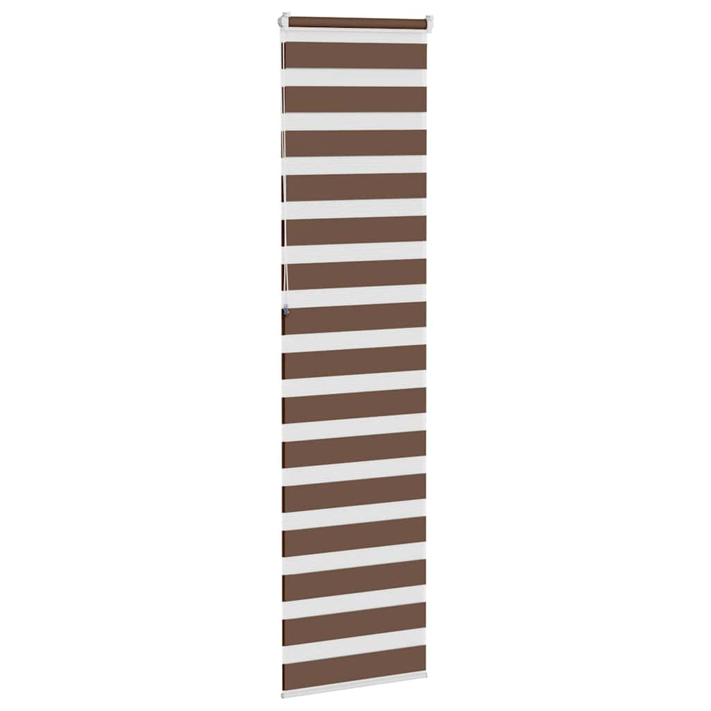 Zebra zavjesa smeđa 55x230 cm širina tkanine 50,9 cm poliester