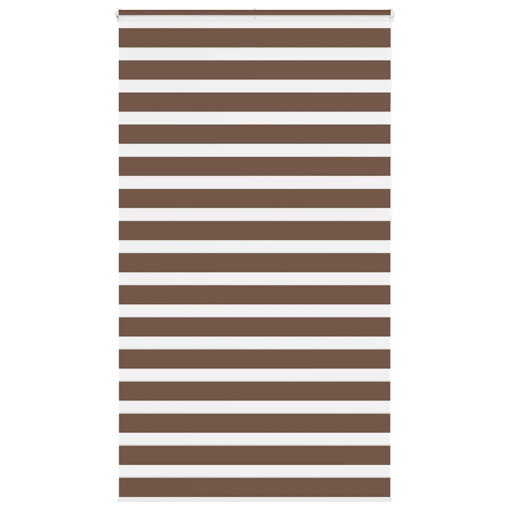 Zebra zavjesa Smeđa 130x230 cm Širina tkanine 125,9 cm Poliester