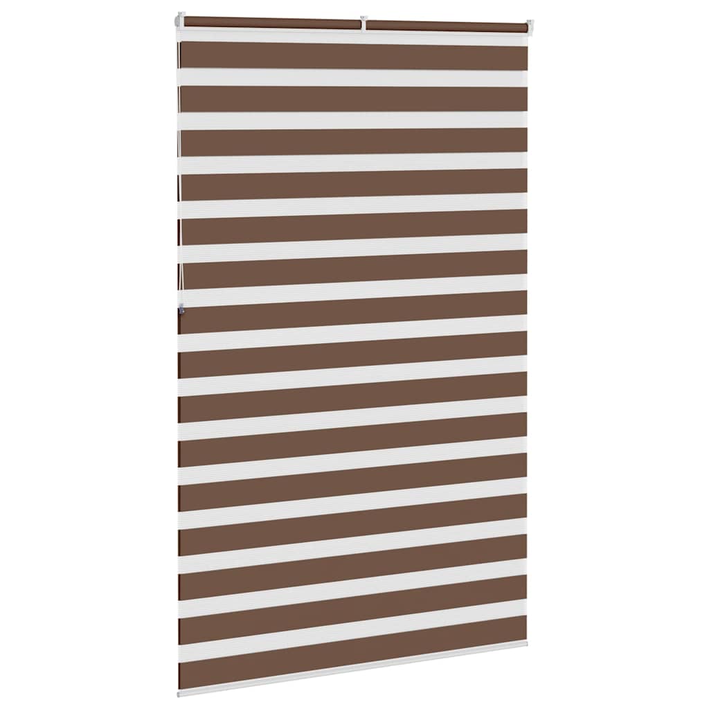 Zebra zavjesa Smeđa 140x230 cm Širina tkanine 135,9 cm Poliester