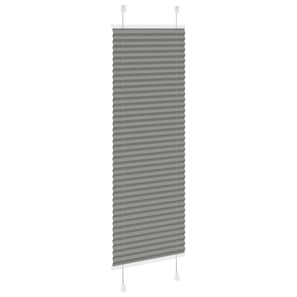 Plisirana roleta antracit 45x150 cm širina tkanine 44,4 cm