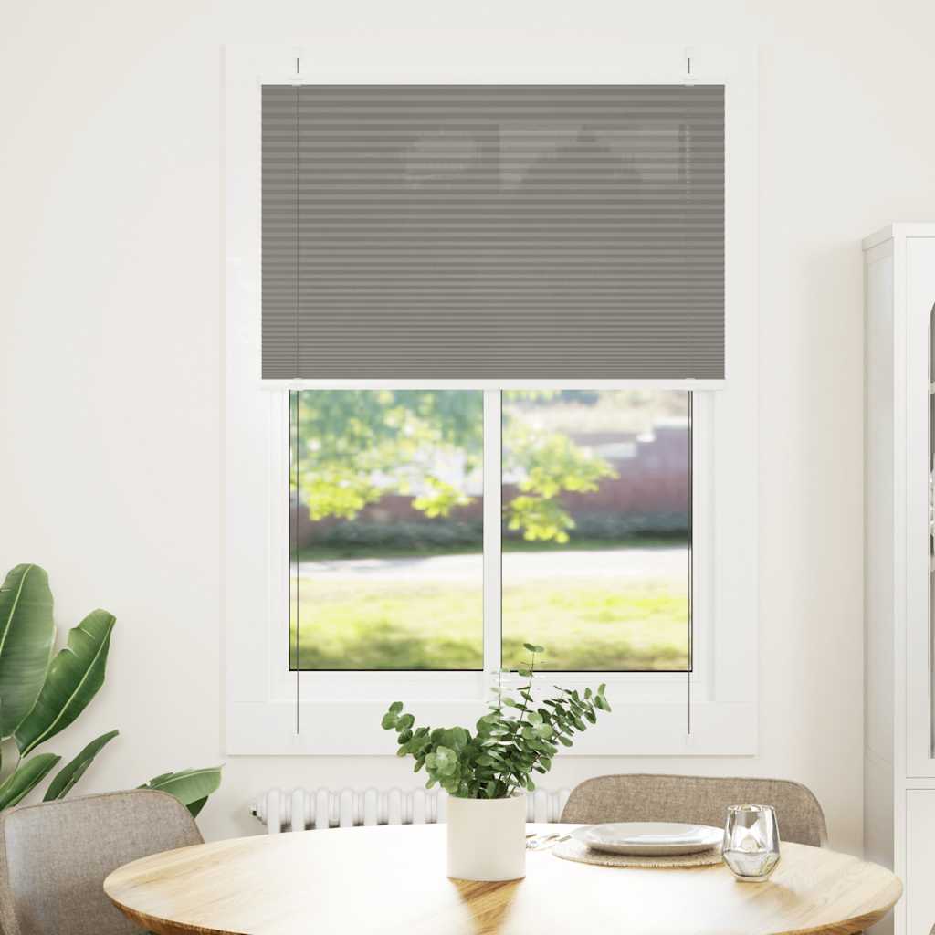 Plisirana roleta antracit 90x150 cm širina tkanine 89,4 cm