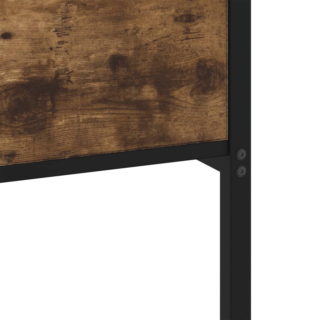 Metalni okvir kreveta bez madraca boja hrasta 200x200 cm