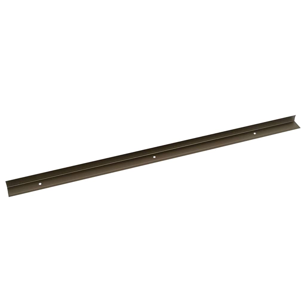 Profili za rubove stepenica 30 pcs Smeđa 67 x 3 x 2 cm Aluminij