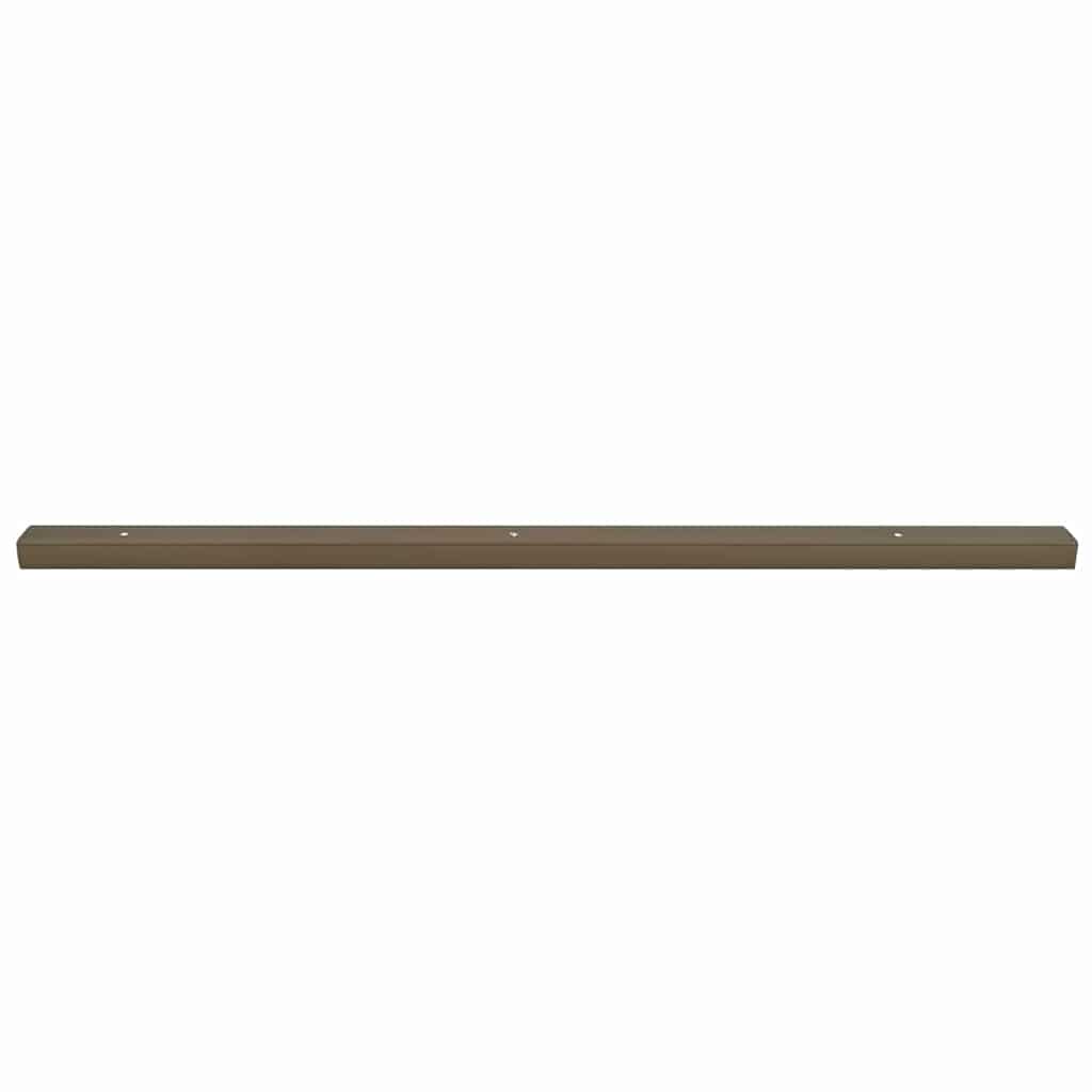 Profili za rubove stepenica 30 pcs Smeđa 67 x 3 x 2 cm Aluminij