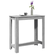 Barski stol sivi 102 x 50 x 103,5 cm od konstruiranog drva