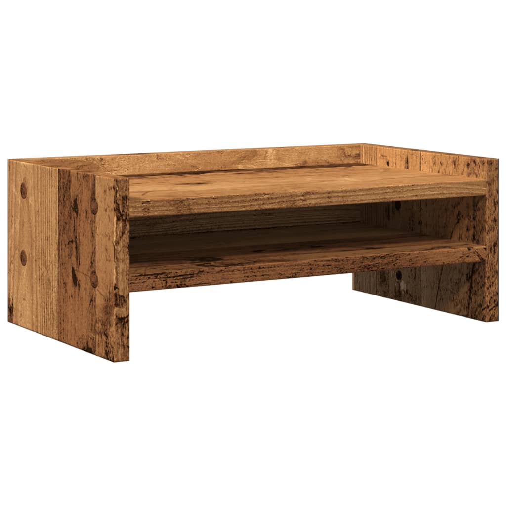 Stalak za monitor boja staro drvo 42x24x16 cm konstruirano drvo