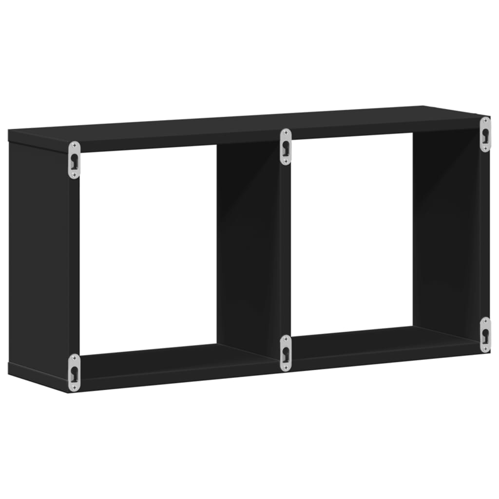 Zidni ormarić crni 60x16x30 cm od konstruiranog drva