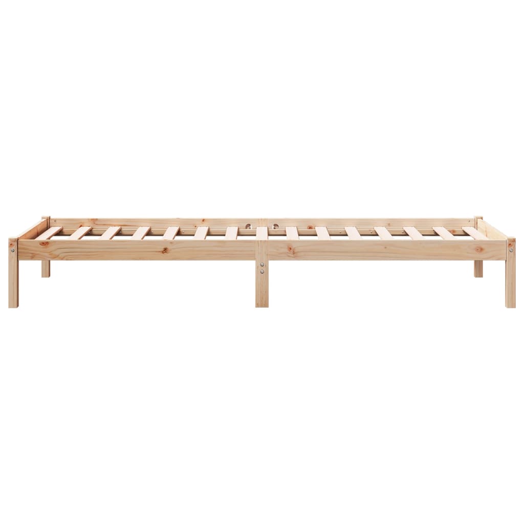 Dugi okvir kreveta bez madraca bijeli 90x210 cm od borovine