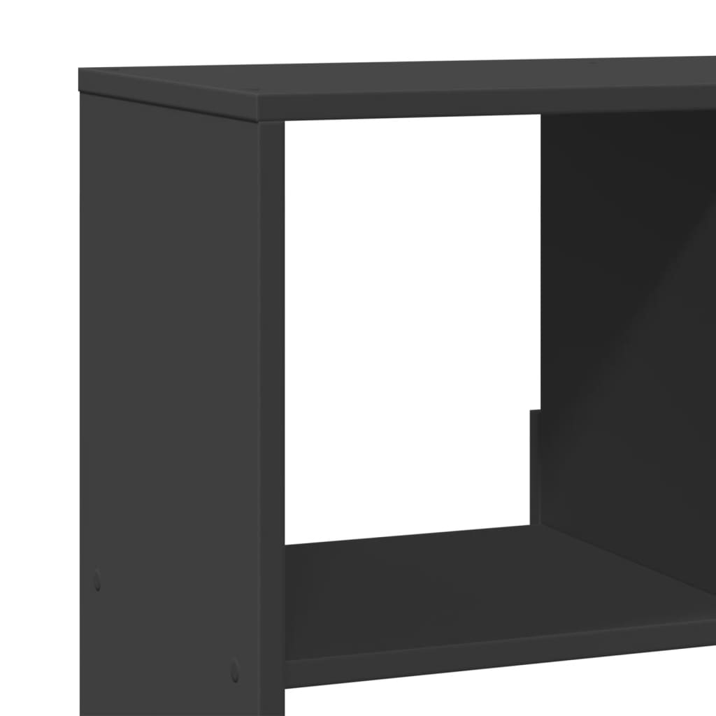 Regal za knjige crni 100 x 33 x 125,5 cm od konstruiranog drva