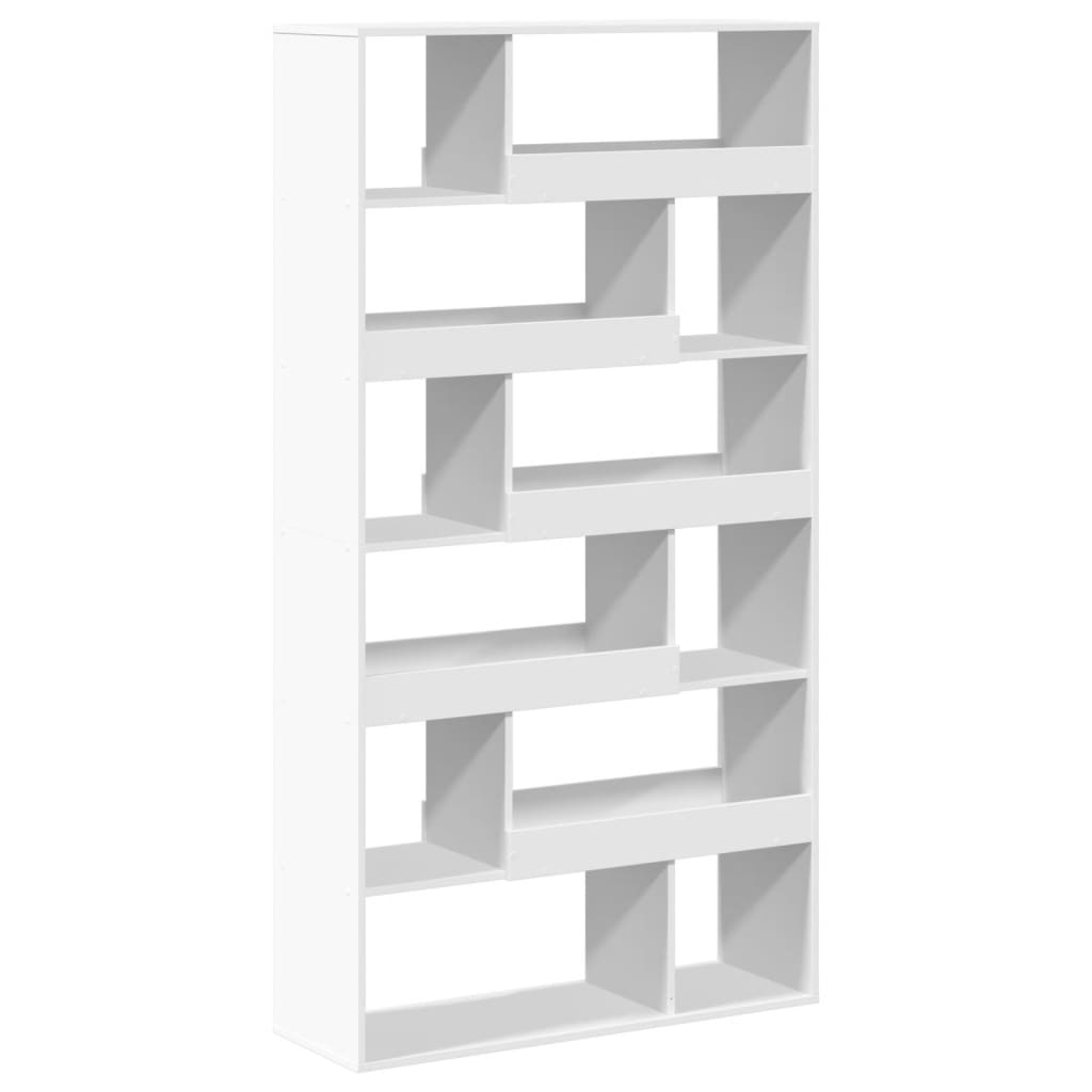 Regal za knjige bijeli 100 x 33 x 187,5 cm konstruirano drvo