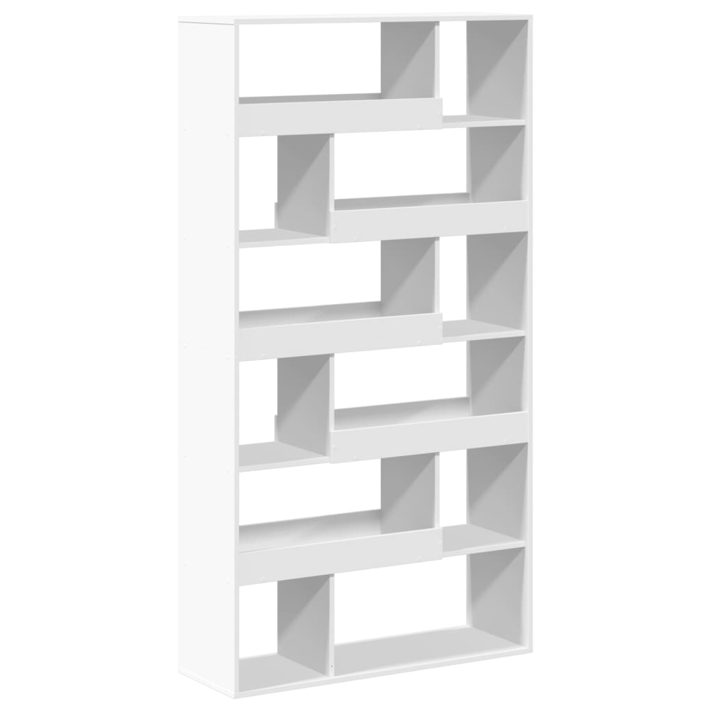 Regal za knjige bijeli 100 x 33 x 187,5 cm konstruirano drvo