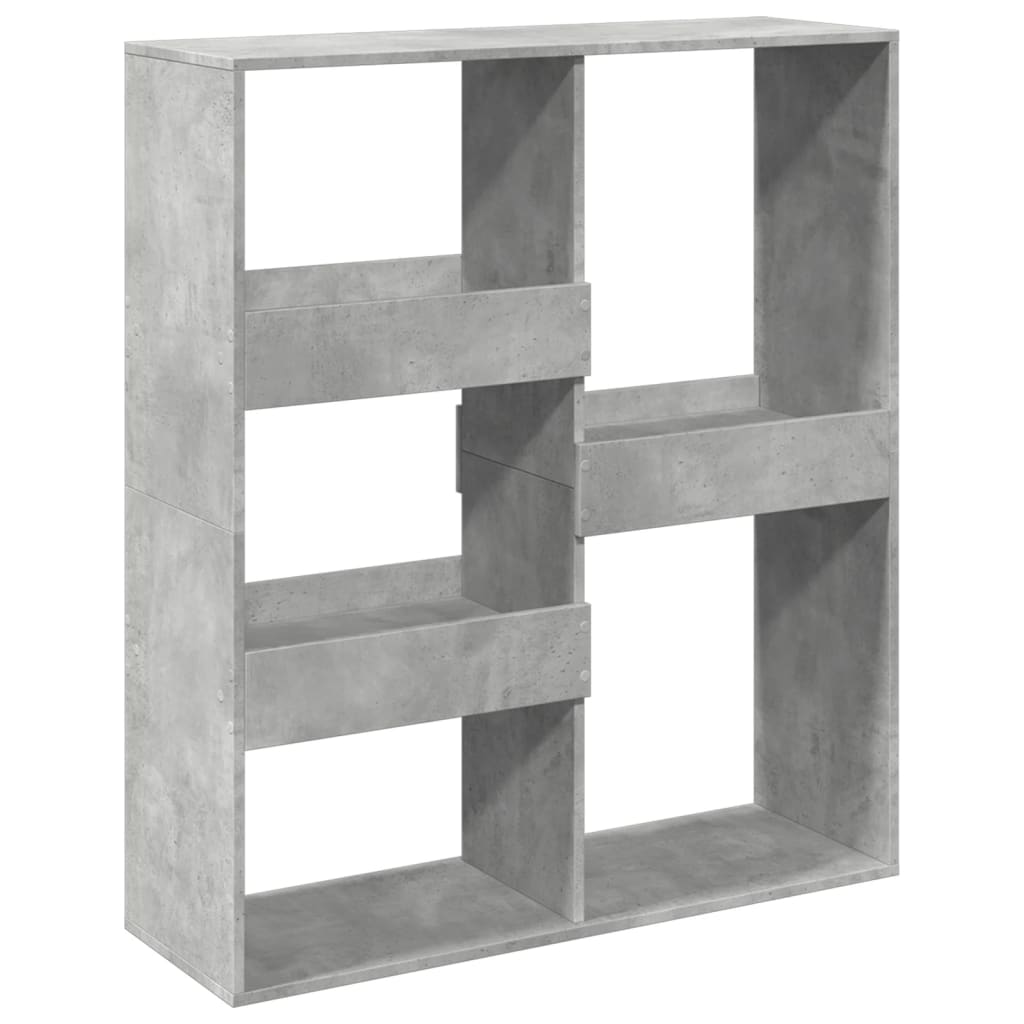 Sobna pregrada boja betona 100x33x115 cm konstruirano drvo