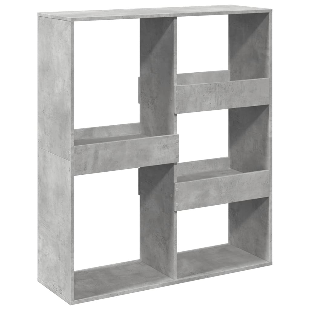 Sobna pregrada boja betona 100x33x115 cm konstruirano drvo