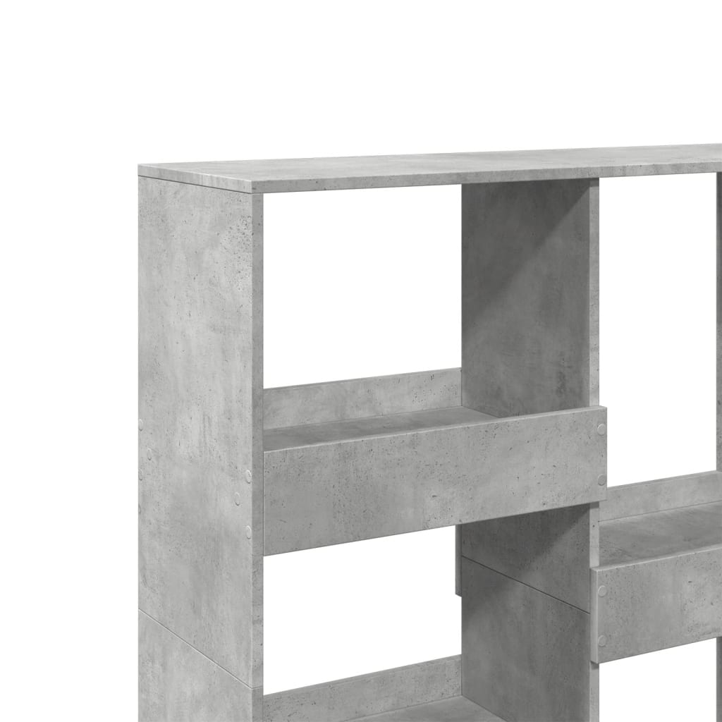 Sobna pregrada boja betona 100x33x115 cm konstruirano drvo