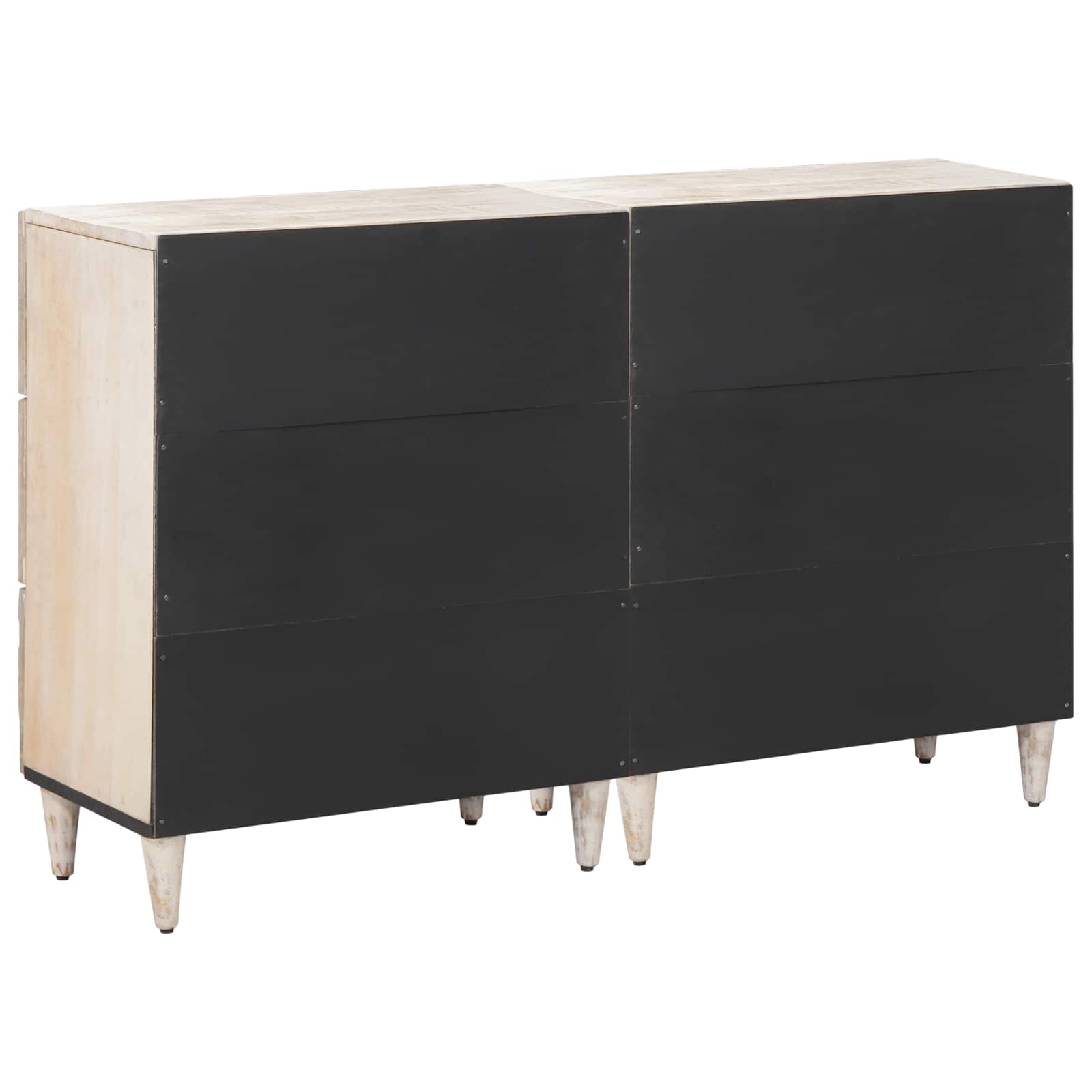Kreveta 2 pcs Bijelo 60 x 33,5 x 75 cm Čvrsto drvo manga