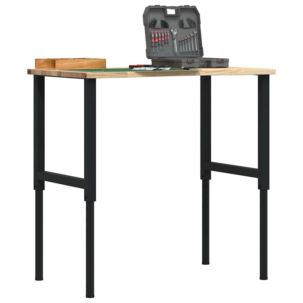 Radni stol 100x60x(71,5-98) cm puno drvo hrast