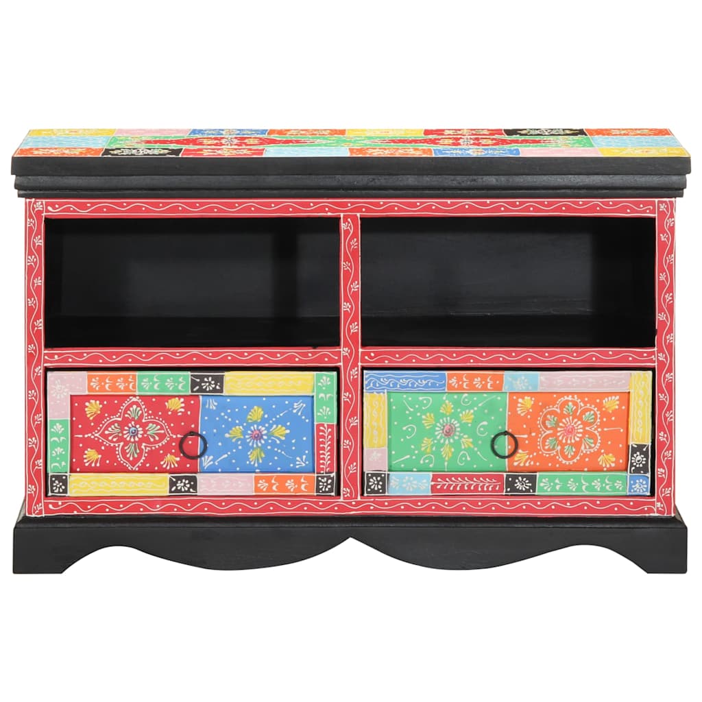 TV ormar s ladicama Šareni 80 x 35 x 50 cm Čvrsto drvo manga