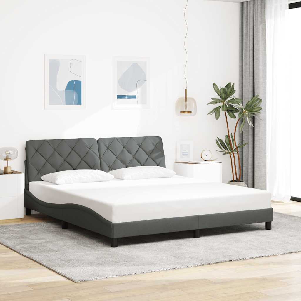 Okvir kreveta s LED-om bez madraca 180x200 cm od tkanine
