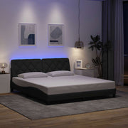 Okvir kreveta s LED-om bez madraca 180x200 cm od tkanine