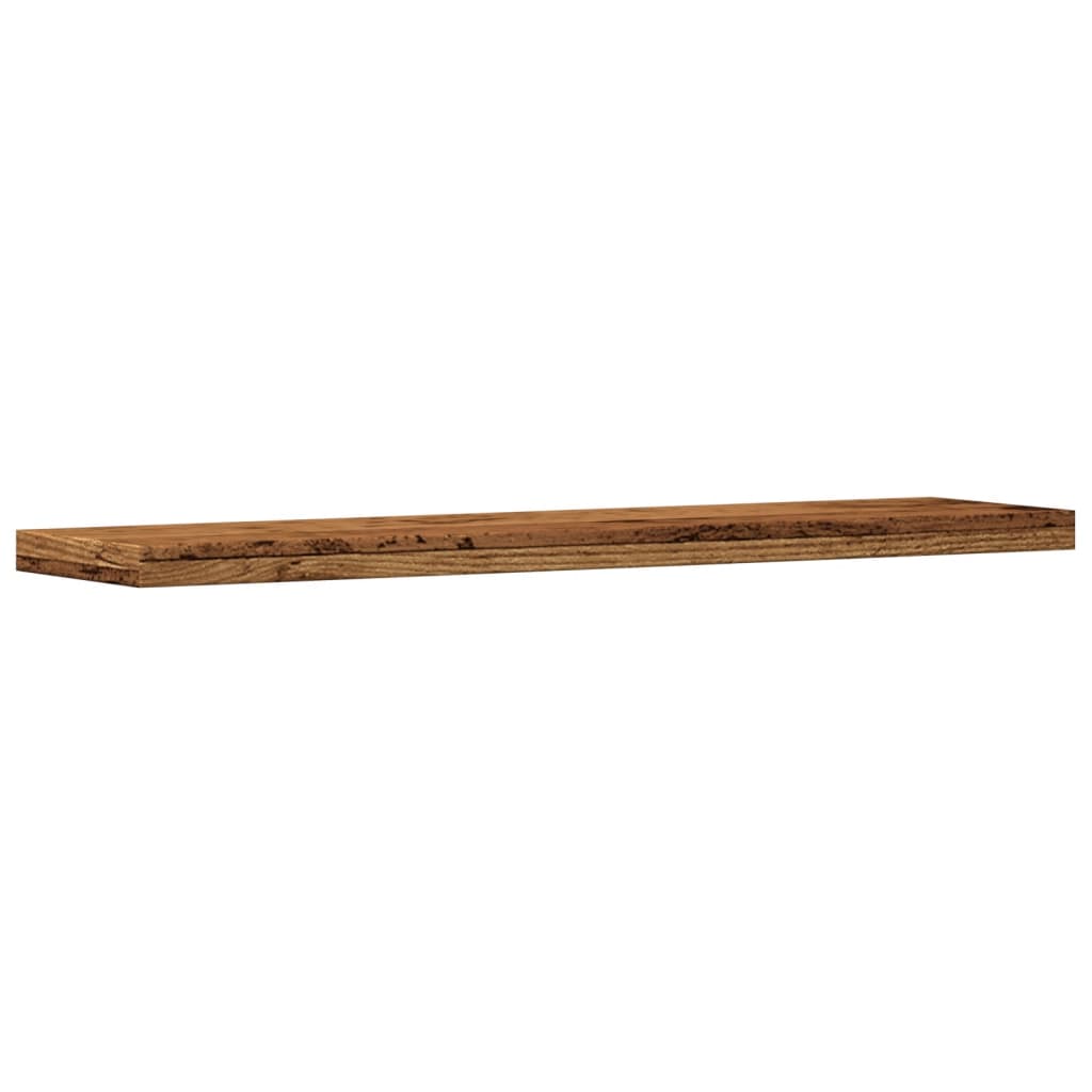 Zidne police 4kom boja staro drvo 40x10x1,5cm konstruirano drvo