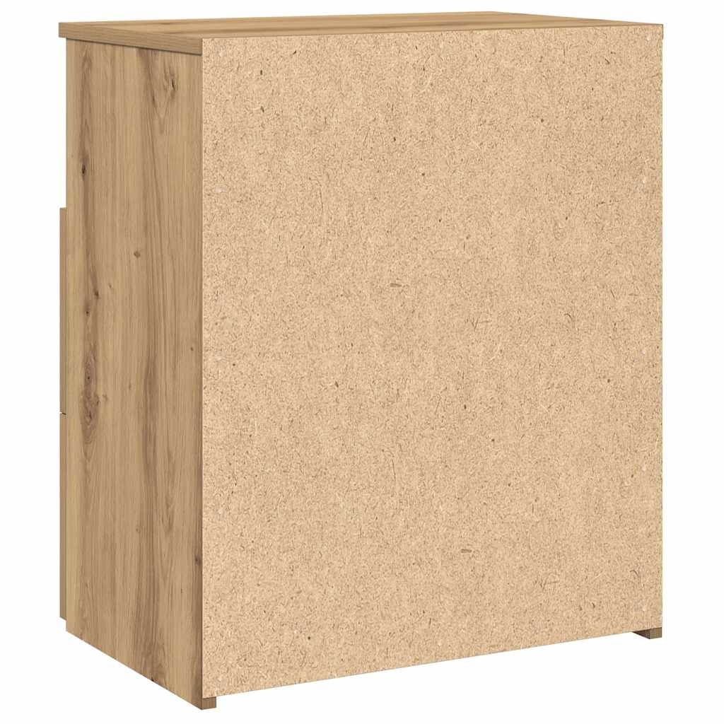 Noćni ormarići boja hrasta artisan 50x32x60cm konstruirano drvo